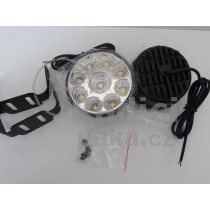 LED Denní osvětlení DRL 04, 9 LED diod, kulaté průměr 70mm