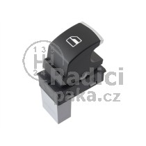 Ovládání vypínač stahování oken Seat Ibiza 5ND959855, chrom 